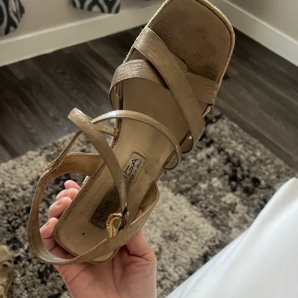 Y2K Via Spiga nude wedges☀️ - Picture 5 of 9